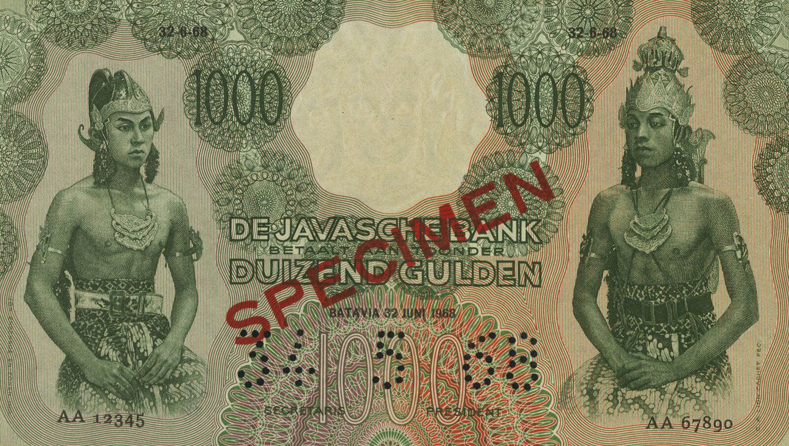 1000 gulden wayang